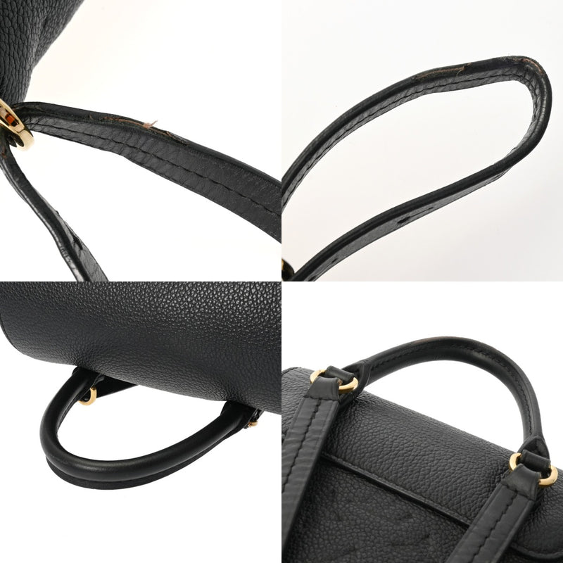 LOUIS VUITTON ルイヴィトン モノグラムアンプラント モンスリ PM ノワール M45205 レディース レザー リュック・デイパック Bランク 中古 銀蔵