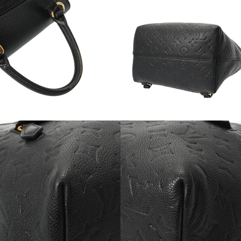 LOUIS VUITTON ルイヴィトン モノグラムアンプラント モンスリ PM ノワール M45205 レディース レザー リュック・デイパック Bランク 中古 銀蔵