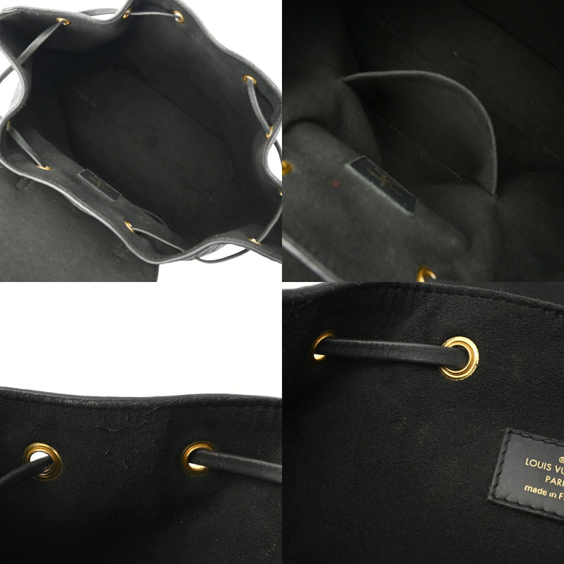 LOUIS VUITTON ルイヴィトン モノグラムアンプラント モンスリ PM ノワール M45205 レディース レザー リュック・デイパック Bランク 中古 銀蔵