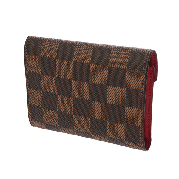 LOUIS VUITTON ルイヴィトン ダミエ ポルトフォイユ ヴィクトリーヌ エベヌ N41659 レディース ダミエキャンバス 三つ折り財布 Aランク 中古 銀蔵