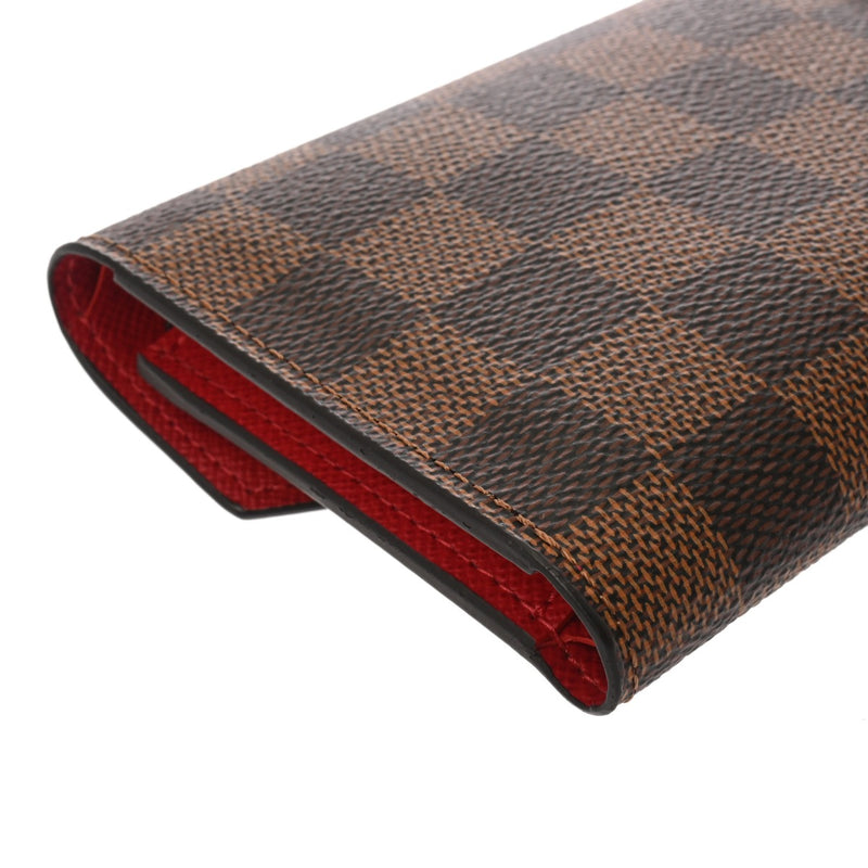 LOUIS VUITTON ルイヴィトン ダミエ ポルトフォイユ ヴィクトリーヌ エベヌ N41659 レディース ダミエキャンバス 三つ折り財布 Aランク 中古 銀蔵