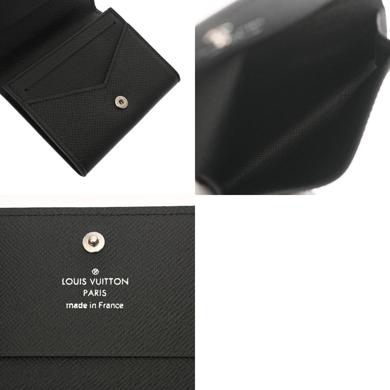 LOUIS VUITTON ルイヴィトン タイガ アンヴェロップ カルトドゥヴィジット ノワール M64595 メンズ レザー カードケース Aランク 中古 銀蔵