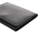 LOUIS VUITTON ルイヴィトン タイガ アンヴェロップ カルトドゥヴィジット ノワール M64595 メンズ レザー カードケース Aランク 中古 銀蔵