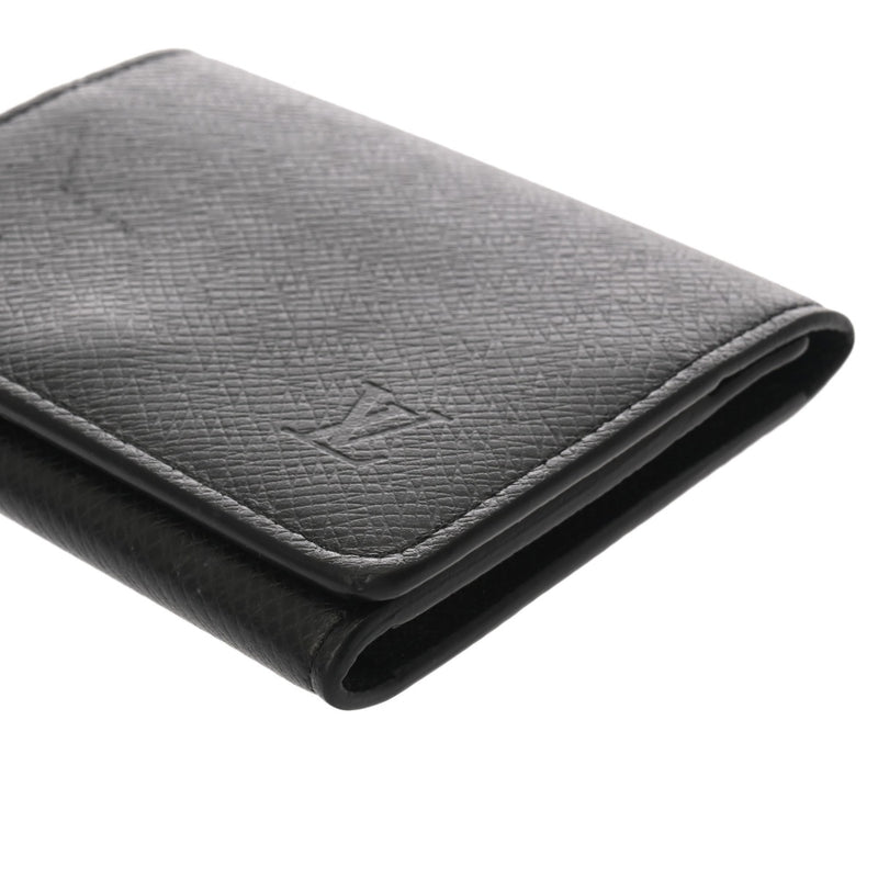 LOUIS VUITTON ルイヴィトン タイガ アンヴェロップ カルトドゥヴィジット ノワール M64595 メンズ レザー カードケース Aランク 中古 銀蔵