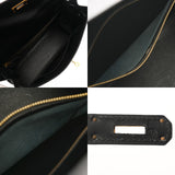 HERMES エルメス ケリー32 外縫い ブラック ○V刻印(1992年頃) レディース ボックスカーフ 2WAYバッグ Aランク 中古 銀蔵