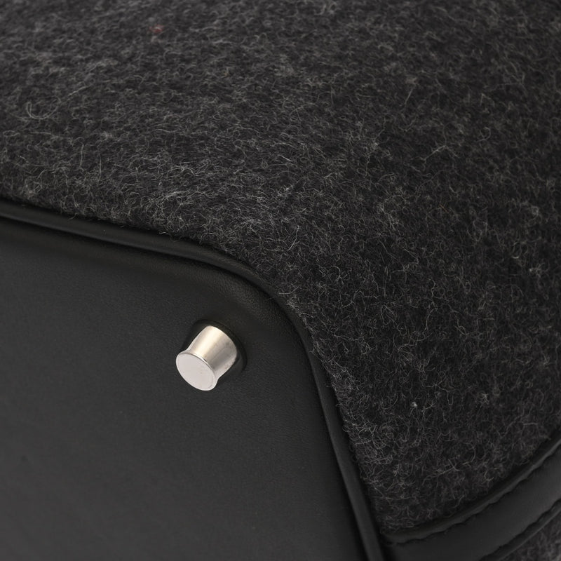 HERMES エルメス ピコタンロック PM グレー/ブラック Z刻印(2021年頃) レディース フェルト ヴォースイフト ハンドバッグ 新同 中古 銀蔵