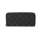 LOUIS VUITTON ルイヴィトン モノグラムエクリプス ジッピーウォレット ホリゾンタル ブラック/グレー M11611 メンズ モノグラムエクリプスキャンバス 長財布 Aランク 中古 銀蔵