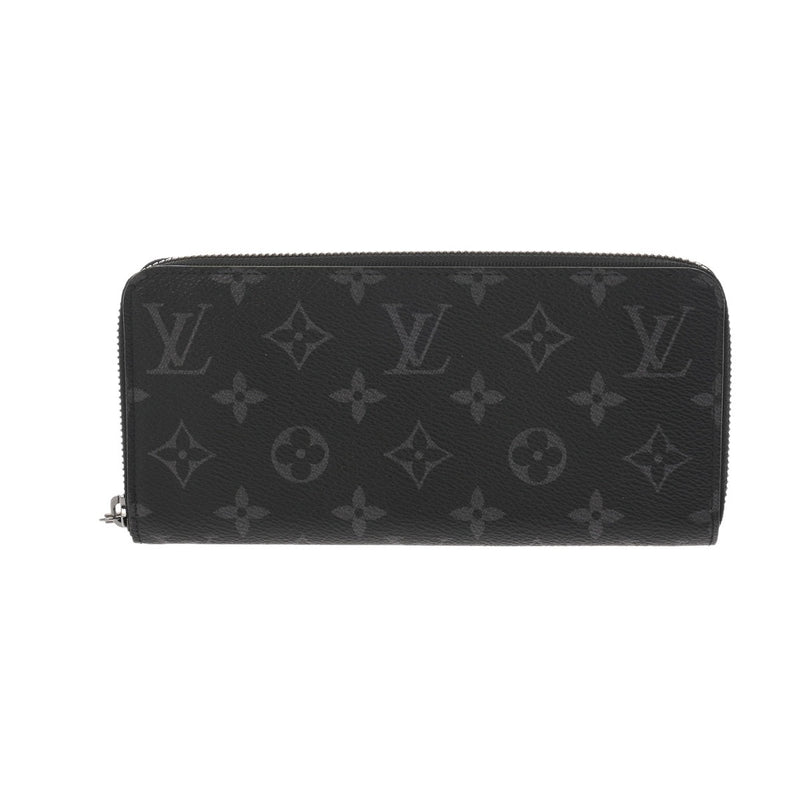 LOUIS VUITTON ルイヴィトン モノグラムエクリプス ジッピーウォレット ホリゾンタル ブラック/グレー M11611 メンズ モノグラムエクリプスキャンバス 長財布 Aランク 中古 銀蔵