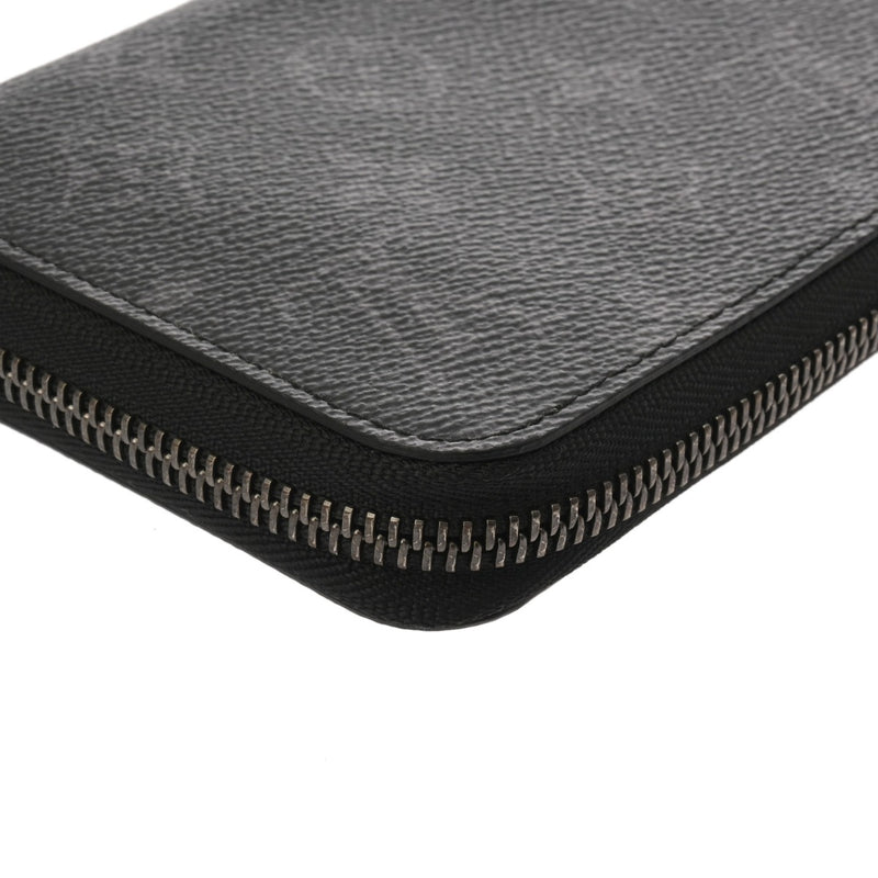LOUIS VUITTON ルイヴィトン モノグラムエクリプス ジッピーウォレット ホリゾンタル ブラック/グレー M11611 メンズ モノグラムエクリプスキャンバス 長財布 Aランク 中古 銀蔵