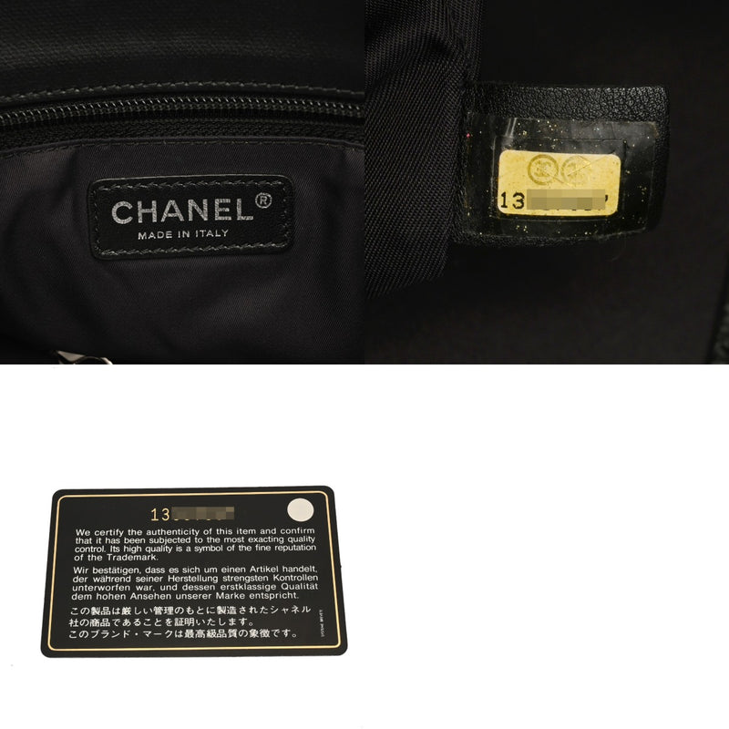 CHANEL シャネル パリビアリッツ トート MM ブラック A34209 レディース キャンバス/レザー トートバッグ Aランク 中古 銀蔵