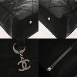 CHANEL シャネル パリビアリッツ トート MM ブラック A34209 レディース キャンバス/レザー トートバッグ Aランク 中古 銀蔵