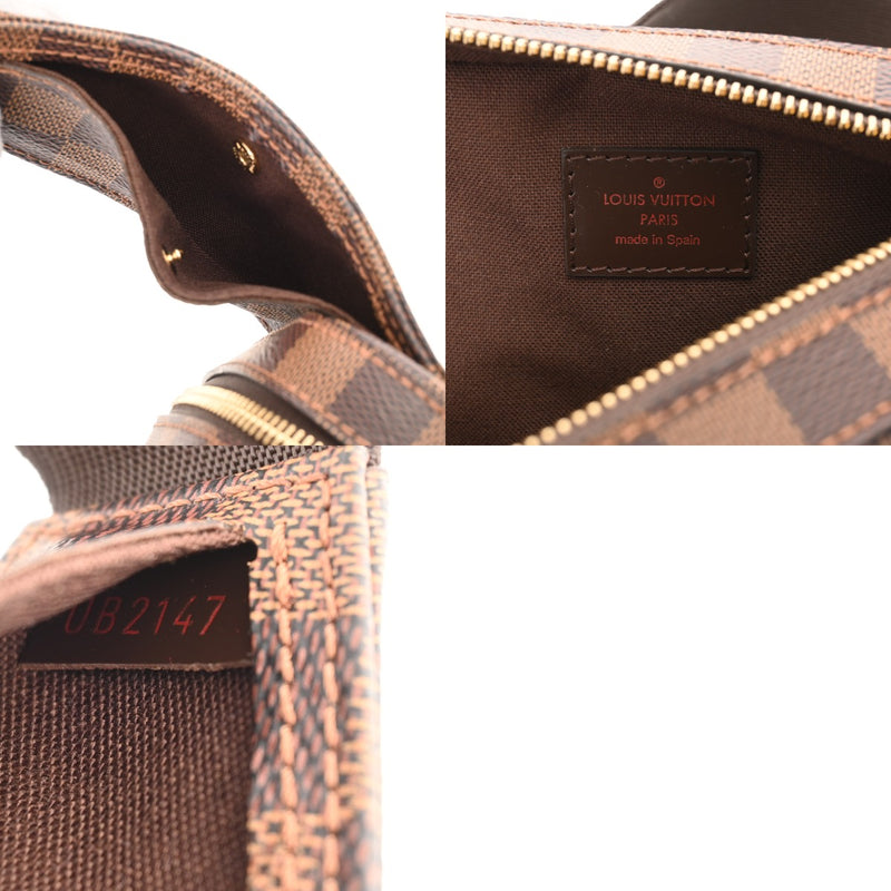 LOUIS VUITTON ルイヴィトン ダミエ ジェロニモス ブラウン N51994 メンズ ダミエキャンバス ボディバッグ 新同 中古 銀蔵