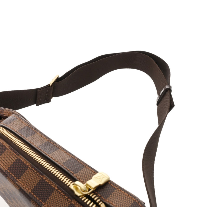 LOUIS VUITTON ルイヴィトン ダミエ ジェロニモス ブラウン N51994 メンズ ダミエキャンバス ボディバッグ 新同 中古 銀蔵