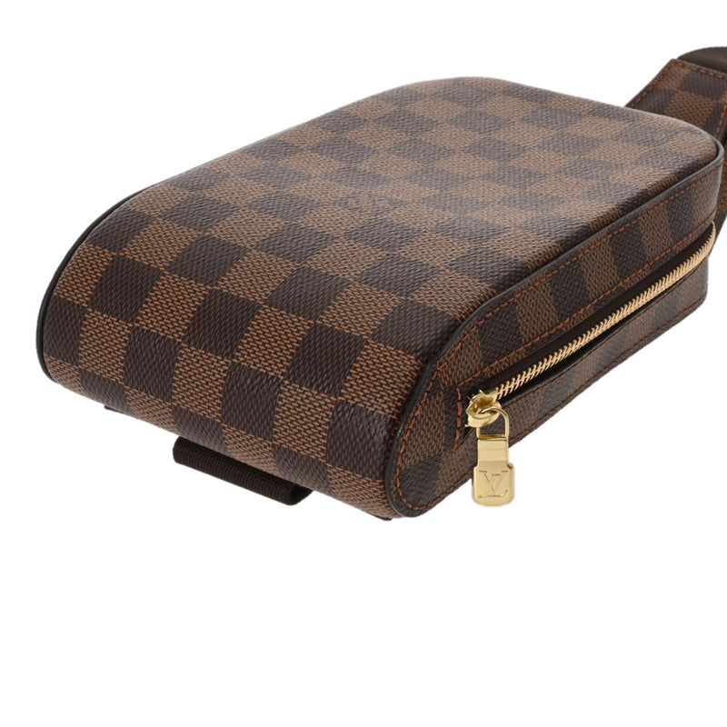 LOUIS VUITTON ルイヴィトン ダミエ ジェロニモス ブラウン N51994 メンズ ダミエキャンバス ボディバッグ 新同 中古 銀蔵