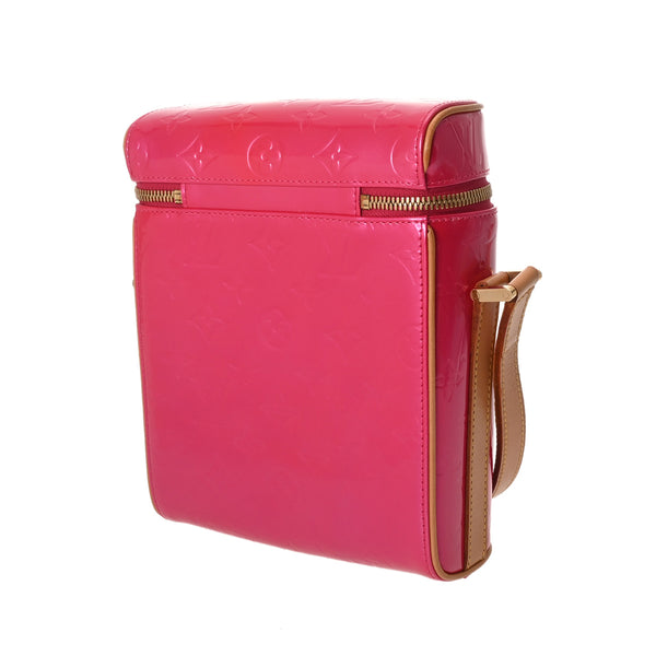 LOUIS VUITTON ルイヴィトン モノグラムヴェルニ サリバンヴェルティカル フューシャピンク M91259 レディース ヴェルニ ショルダーバッグ ABランク 中古 銀蔵