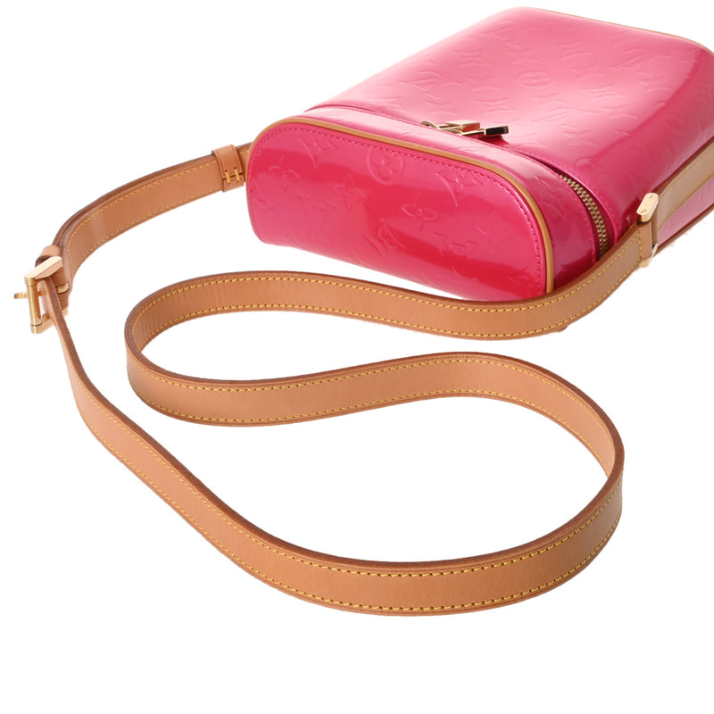 LOUIS VUITTON ルイヴィトン モノグラムヴェルニ サリバンヴェルティカル フューシャピンク M91259 レディース ヴェルニ ショルダーバッグ ABランク 中古 銀蔵