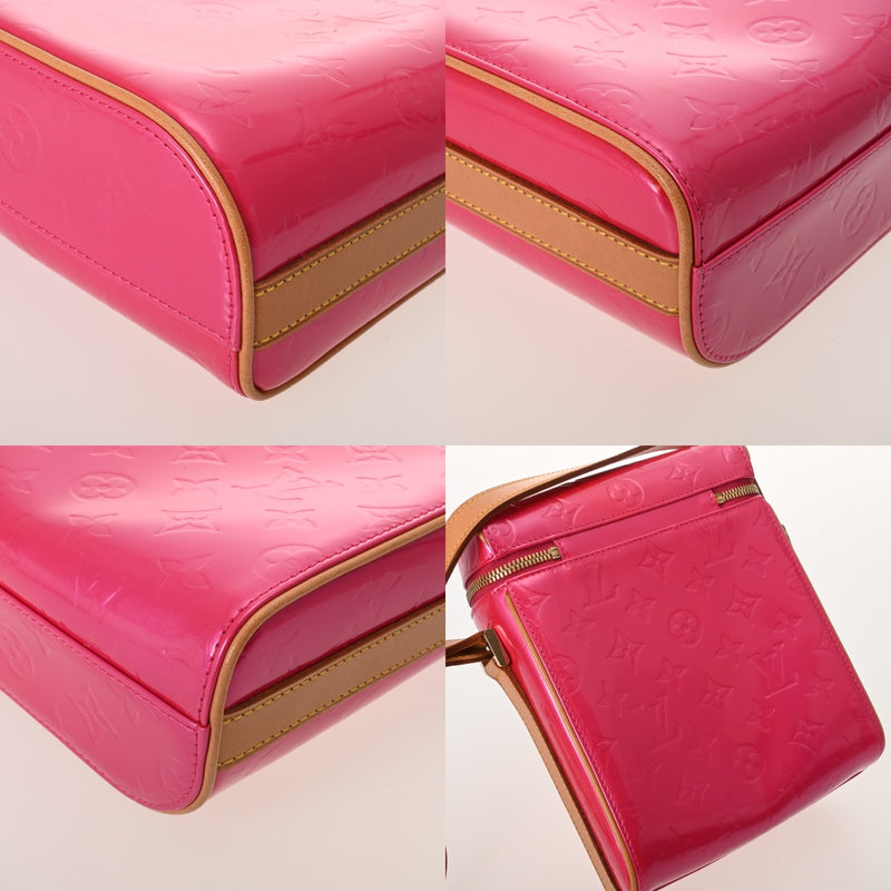 LOUIS VUITTON ルイヴィトン モノグラムヴェルニ サリバンヴェルティカル フューシャピンク M91259 レディース ヴェルニ ショルダーバッグ ABランク 中古 銀蔵