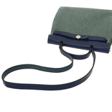 HERMES エルメス エールバッグジップ MM 2WAY ブルーインディゴ U刻印(2022年頃) ユニセックス トワルGM/ヴァッシュハンター ハンドバッグ Aランク 中古 銀蔵