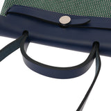 HERMES エルメス エールバッグジップ MM 2WAY ブルーインディゴ U刻印(2022年頃) ユニセックス トワルGM/ヴァッシュハンター ハンドバッグ Aランク 中古 銀蔵