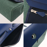 HERMES エルメス エールバッグジップ MM 2WAY ブルーインディゴ U刻印(2022年頃) ユニセックス トワルGM/ヴァッシュハンター ハンドバッグ Aランク 中古 銀蔵