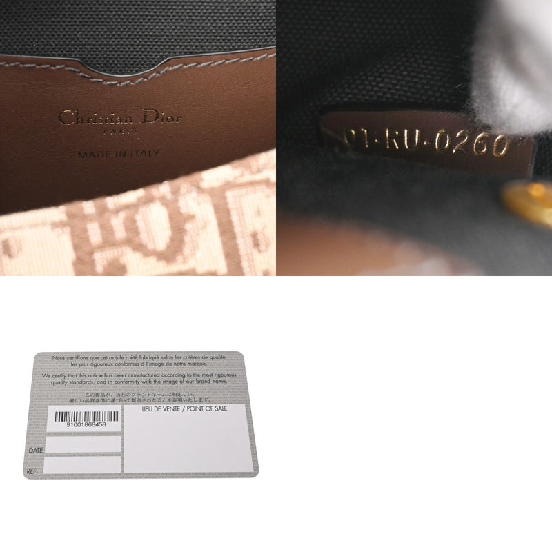 CHRISTIAN DIOR クリスチャンディオール オブリーク ボビー ミディアム ブラウン M9319UTZQ_M747 レディース ジャガード カーフ ショルダーバッグ Aランク 中古 銀蔵