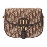 CHRISTIAN DIOR クリスチャンディオール オブリーク ボビー ミディアム ブラウン M9319UTZQ_M747 レディース ジャガード カーフ ショルダーバッグ Aランク 中古 銀蔵