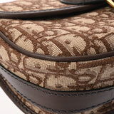 CHRISTIAN DIOR クリスチャンディオール オブリーク ボビー ミディアム ブラウン M9319UTZQ_M747 レディース ジャガード カーフ ショルダーバッグ Aランク 中古 銀蔵