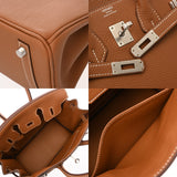 HERMES エルメス バーキン 25 ゴールド B刻印(2023年頃) レディース トゴ ハンドバッグ 未使用 銀蔵