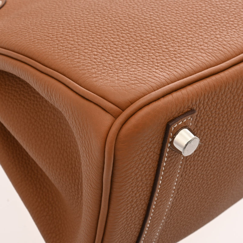 HERMES エルメス バーキン 25 ゴールド B刻印(2023年頃) レディース トゴ ハンドバッグ 未使用 銀蔵