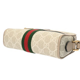 GUCCI グッチ オフィディア ミニバッグ ベージュ 517350 レディース キャンバス レザー ショルダーバッグ 新同 中古 銀蔵