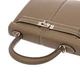 HERMES エルメス ケリー パテッド 25 外縫い エトゥープ U刻印(2022年頃) レディース ヴォースイフト 2WAYバッグ Aランク 中古 銀蔵