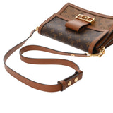 LOUIS VUITTON ルイヴィトン モノグラムリバース ドーフィーヌ MM 旧型 キャメル系/ブラウン M44391 レディース モノグラムキャンバス ショルダーバッグ Aランク 中古 銀蔵