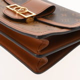 LOUIS VUITTON ルイヴィトン モノグラムリバース ドーフィーヌ MM 旧型 キャメル系/ブラウン M44391 レディース モノグラムキャンバス ショルダーバッグ Aランク 中古 銀蔵