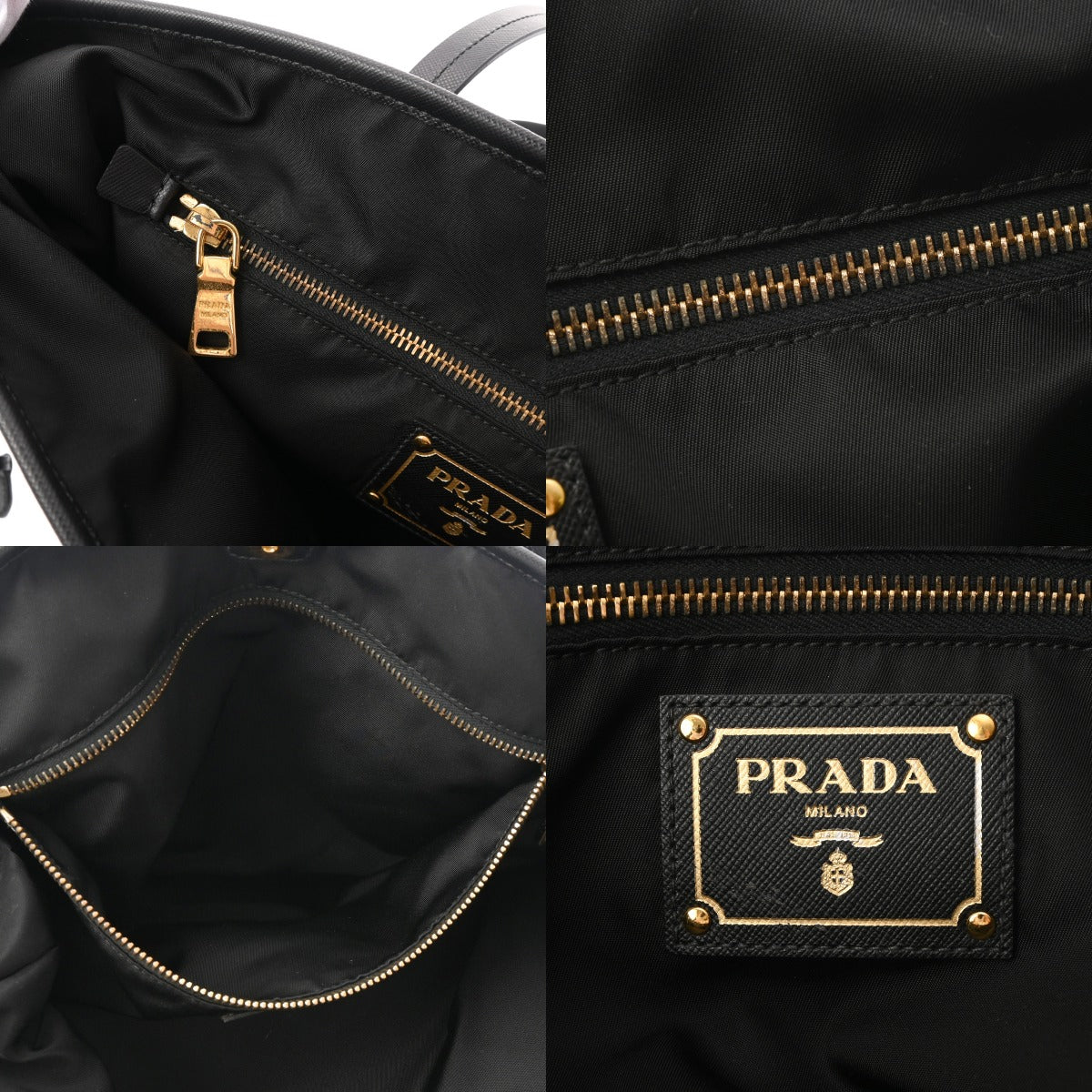 PRADA プラダ トートバッグ ブラック BR4001 ユニセックス ナイロン