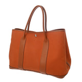 HERMES エルメス ガーデンパーティ PM オレンジ □I刻印(2005年頃) レディース トワルオフィシエ ネゴンダ ハンドバッグ Bランク 中古 銀蔵