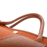 HERMES エルメス ガーデンパーティ PM オレンジ □I刻印(2005年頃) レディース トワルオフィシエ ネゴンダ ハンドバッグ Bランク 中古 銀蔵