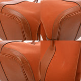 HERMES エルメス ガーデンパーティ PM オレンジ □I刻印(2005年頃) レディース トワルオフィシエ ネゴンダ ハンドバッグ Bランク 中古 銀蔵