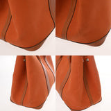 HERMES エルメス ガーデンパーティ PM オレンジ □I刻印(2005年頃) レディース トワルオフィシエ ネゴンダ ハンドバッグ Bランク 中古 銀蔵
