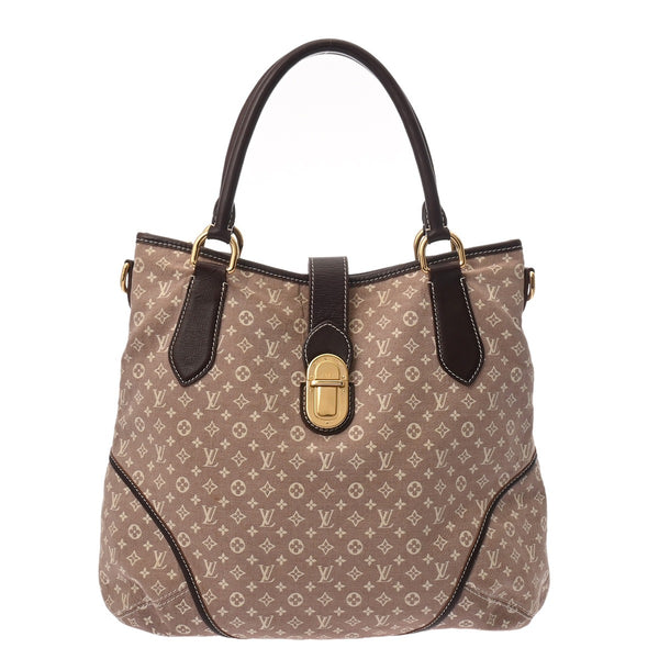 LOUIS VUITTON ルイヴィトン モノグラム イディール エレジー セピア M56698 レディース キャンバス/レザー 2WAYバッグ ABランク 中古 銀蔵