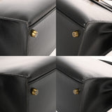 HERMES エルメス ケリー 32 外縫い ブラック 〇U刻印(1991年頃) レディース ボックスカーフ 2WAYバッグ Aランク 中古 銀蔵