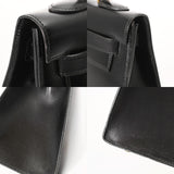 HERMES エルメス ケリー 32 外縫い ブラック 〇U刻印(1991年頃) レディース ボックスカーフ 2WAYバッグ Aランク 中古 銀蔵