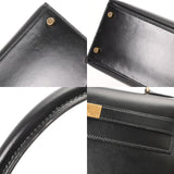 HERMES エルメス ケリー 32 外縫い ブラック 〇U刻印(1991年頃) レディース ボックスカーフ 2WAYバッグ Aランク 中古 銀蔵