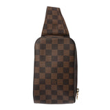 LOUIS VUITTON ルイヴィトン ダミエ ジェロニモス ブラウン N51994 メンズ ダミエキャンバス ボディバッグ ABランク 中古 銀蔵