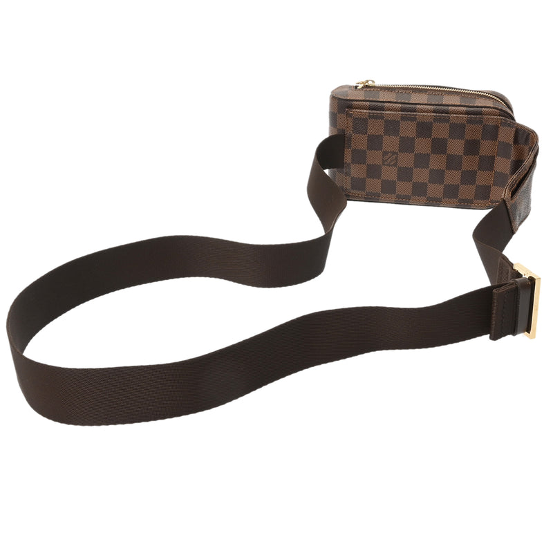 LOUIS VUITTON ルイヴィトン ダミエ ジェロニモス ブラウン N51994 メンズ ダミエキャンバス ボディバッグ ABランク 中古 銀蔵