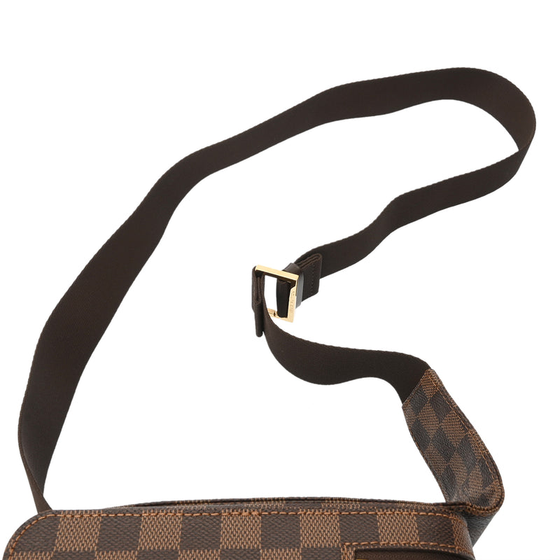 LOUIS VUITTON ルイヴィトン ダミエ ジェロニモス ブラウン N51994 メンズ ダミエキャンバス ボディバッグ ABランク 中古 銀蔵