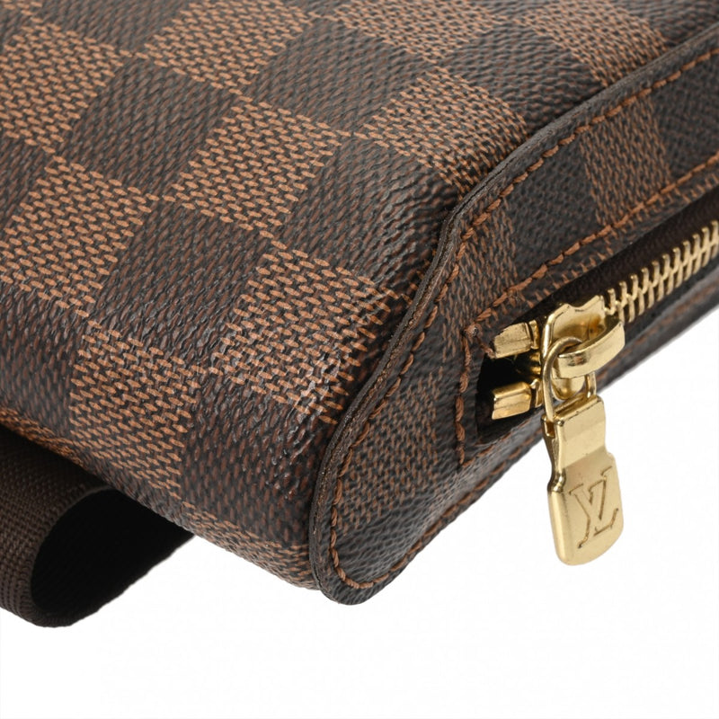 LOUIS VUITTON ルイヴィトン ダミエ ジェロニモス ブラウン N51994 メンズ ダミエキャンバス ボディバッグ ABランク 中古 銀蔵