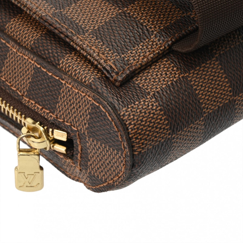 LOUIS VUITTON ルイヴィトン ダミエ ジェロニモス ブラウン N51994 メンズ ダミエキャンバス ボディバッグ ABランク 中古 銀蔵