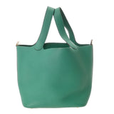 HERMES エルメス ピコタンロック MM ヴェールジェイド U刻印(2022年頃) レディース トリヨンモーリス ハンドバッグ ABランク 中古 銀蔵