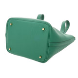 HERMES エルメス ピコタンロック MM ヴェールジェイド U刻印(2022年頃) レディース トリヨンモーリス ハンドバッグ ABランク 中古 銀蔵