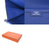 HERMES エルメス ジジェ エラン ブルーサフィール X刻印(2016年頃) ユニセックス ヴォースイフト クラッチバッグ ABランク 中古 銀蔵